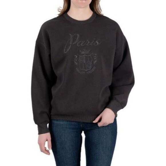 NWT Women's State of Mine Paris Crewneck Pullover Sweatshirt Medium M - Picture 1 of 10